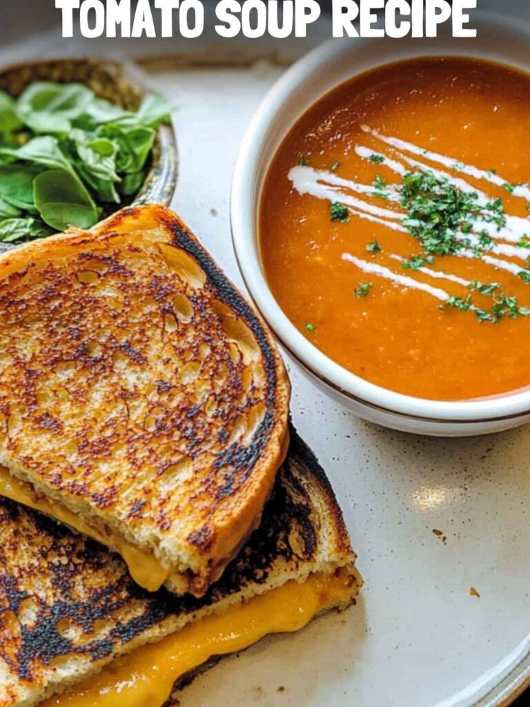 Grilled cheese and tomato soup recipe