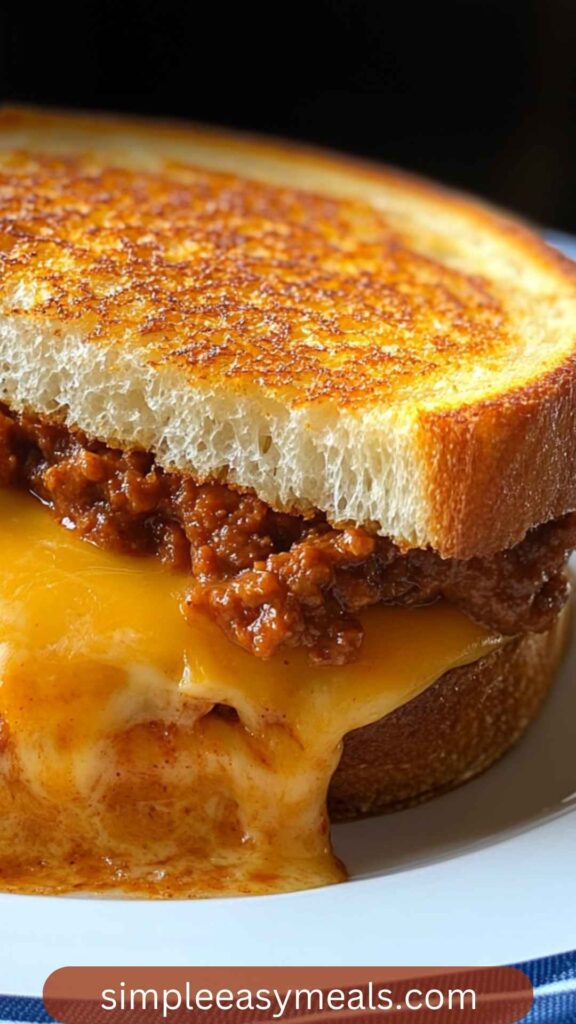 Sloppy Joe Grilled Cheese Sandwich Copycat Recipe