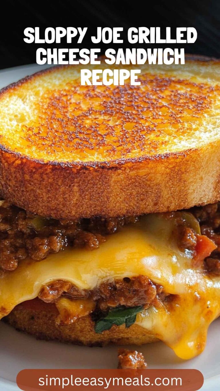 Sloppy Joe Grilled Cheese Sandwich Recipe – Simple Easy Meals