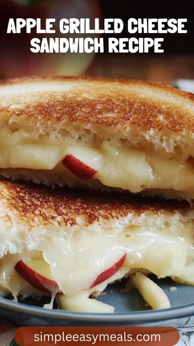 Apple Grilled Cheese Sandwich Recipe – Simple Easy Meals