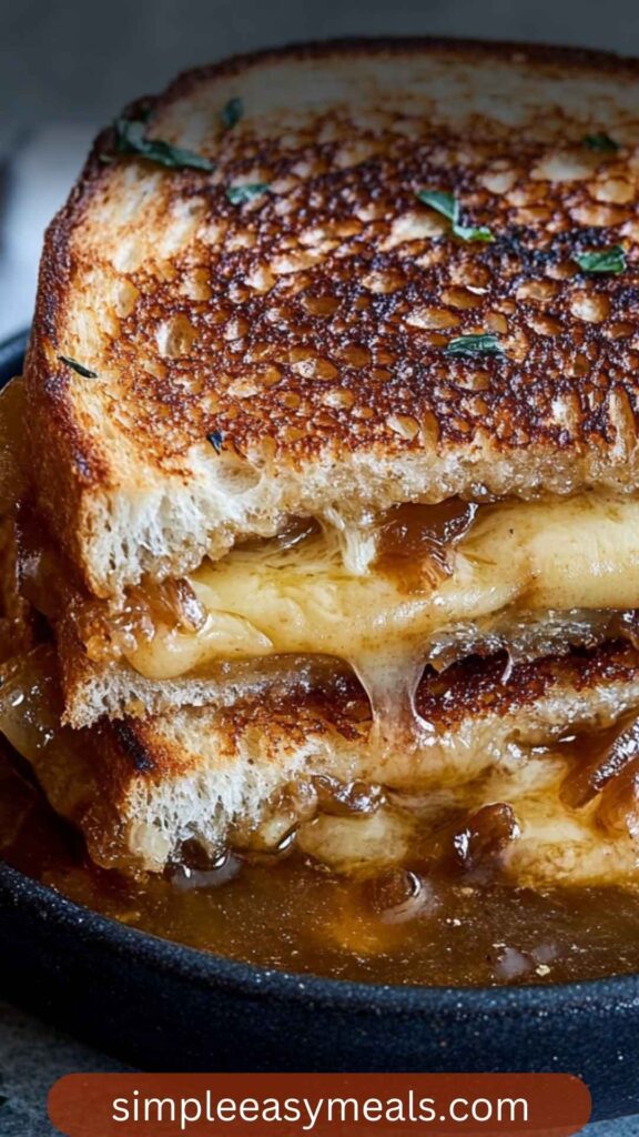 French Onion Soup Grilled Cheese Sandwich Copycat Recipe