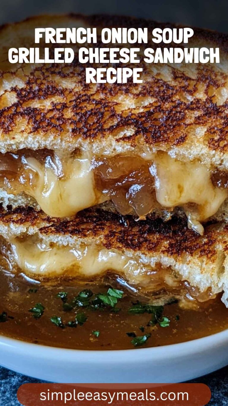 French Onion Soup Grilled Cheese Sandwich Recipe – Simple Easy Meals