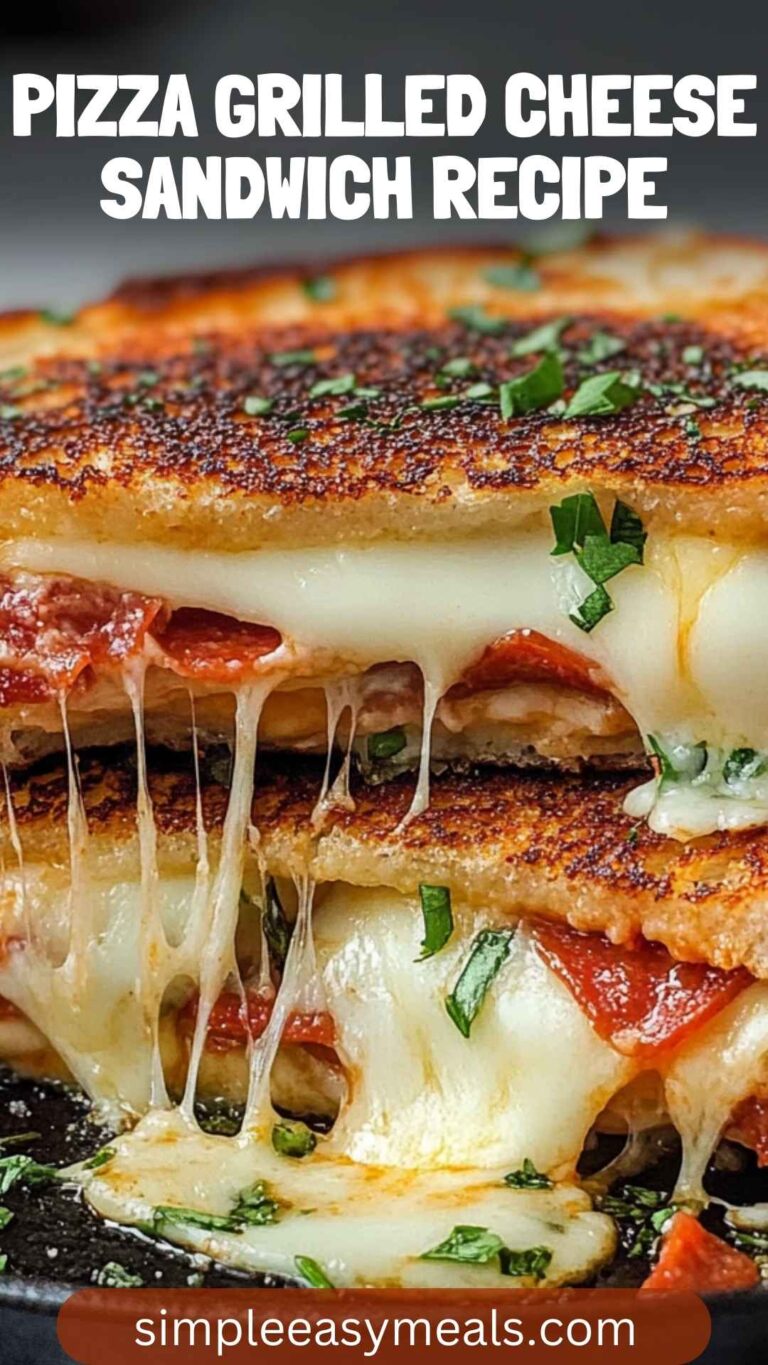Pizza Grilled Cheese Sandwich Recipe – Simple Easy Meals