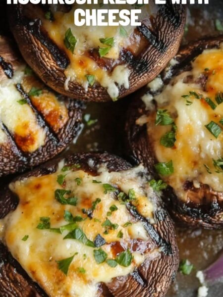 Grilled Portobello Mushroom Recipe with Cheese