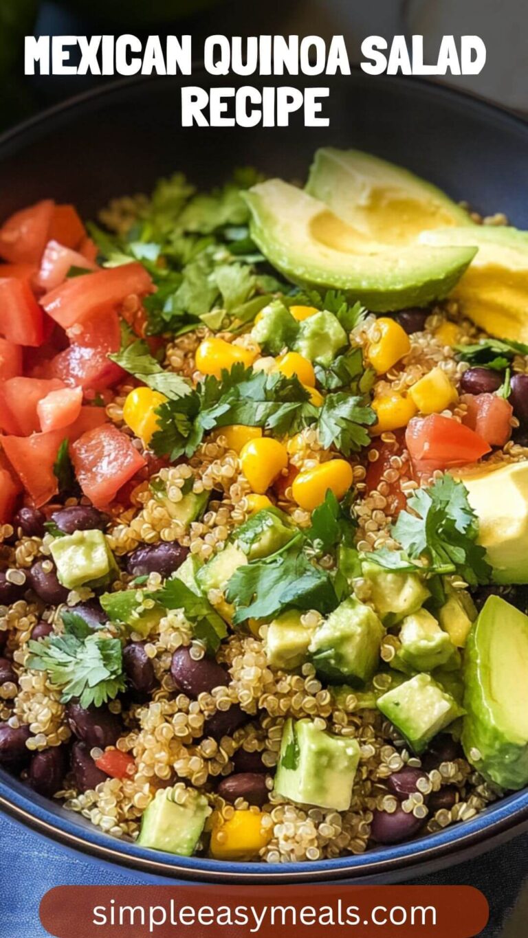 Mexican Quinoa Salad Recipe – Simple Easy Meals