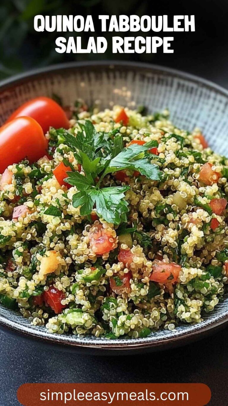 Quinoa Tabbouleh Salad Recipe – Simple Easy Meals