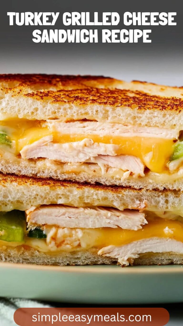 Turkey Grilled Cheese Sandwich Recipe – Simple Easy Meals