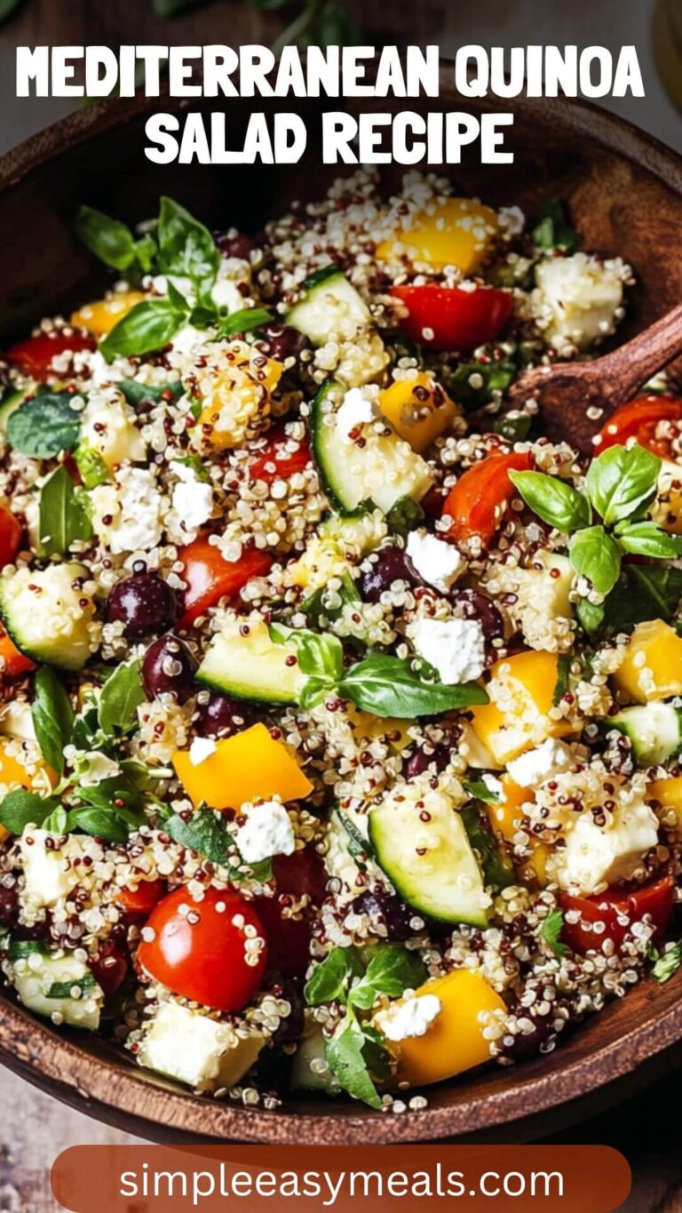 Mediterranean Quinoa Salad Recipe – Simple Easy Meals