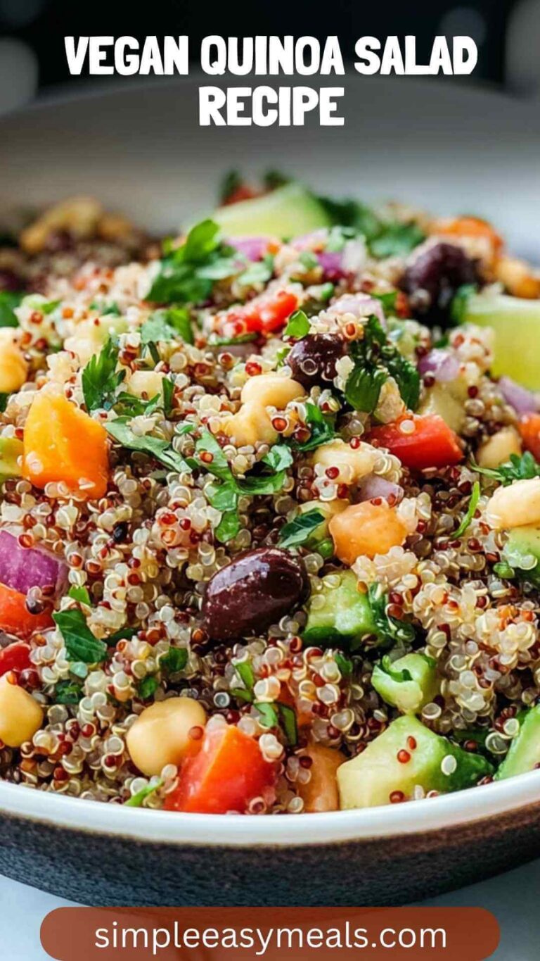 Vegan Quinoa Salad Recipe – Simple Easy Meals