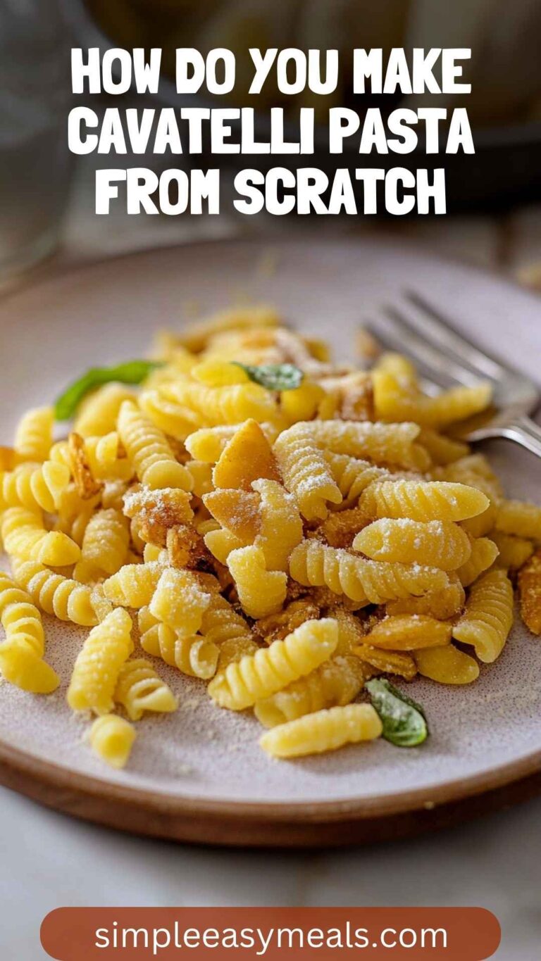 How Do You Make Cavatelli Pasta From Scratch – Simple Easy Meals