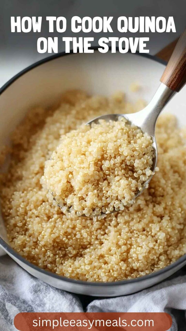 How To Cook Quinoa On The Stove – Simple Easy Meals