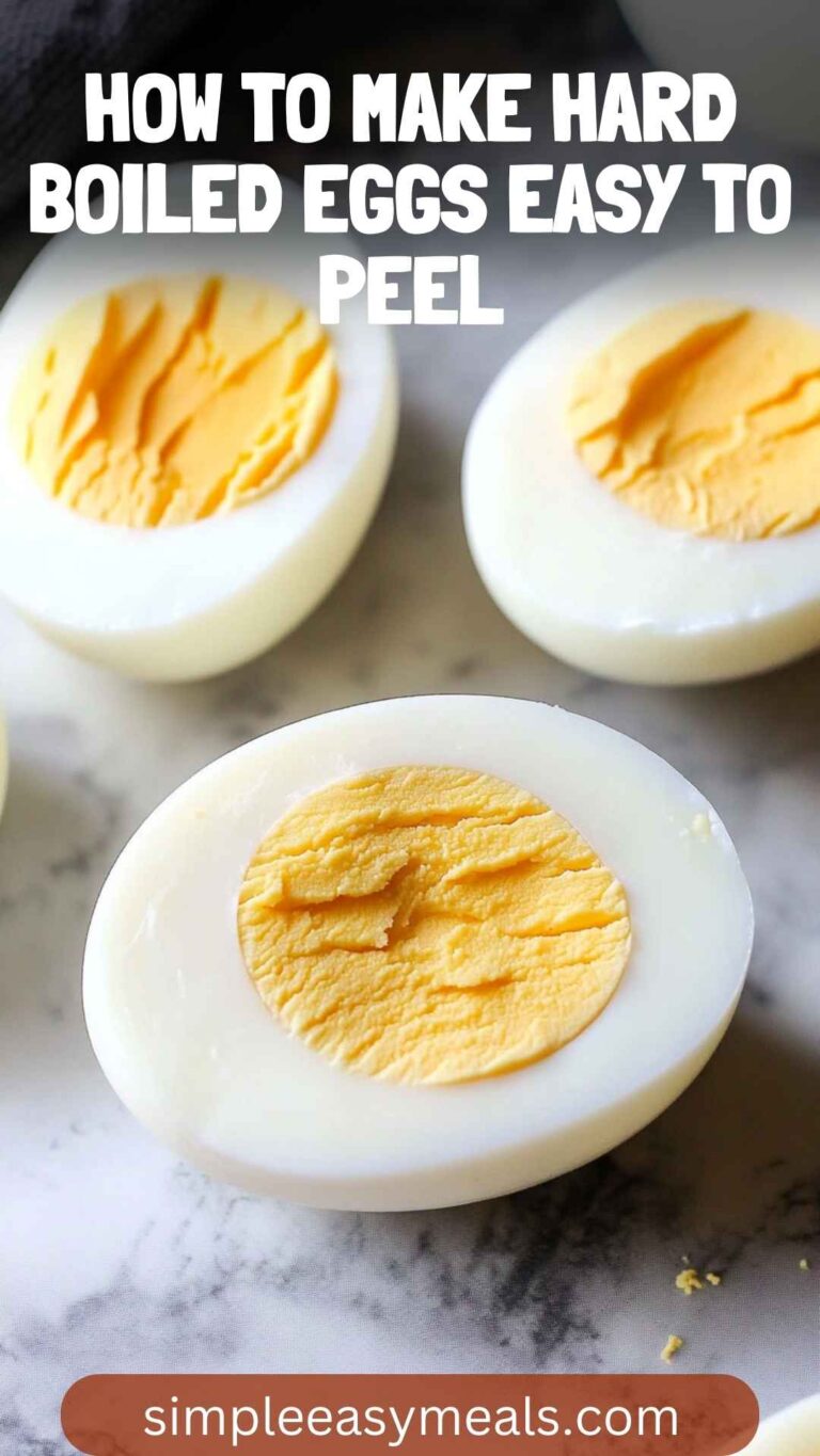 How To Make Hard Boiled Eggs Easy To Peel – Simple Easy Meals