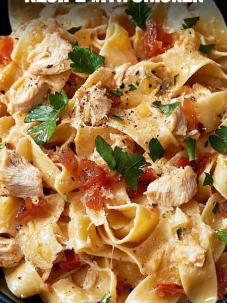 Pappardelle Pasta Recipe with Chicken