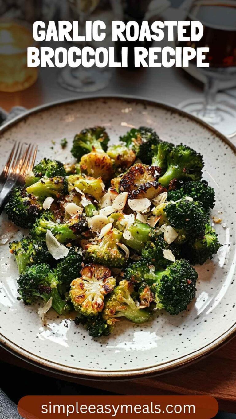 Garlic Roasted Broccoli Recipe – Simple Easy Meals