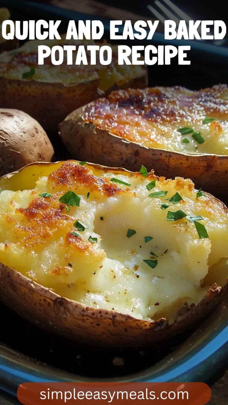 Quick And Easy Baked Potato Recipe – Simple Easy Meals