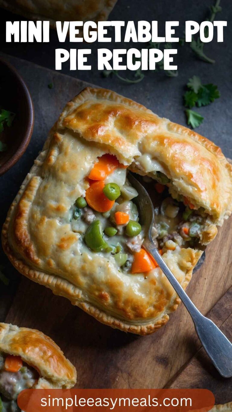 Mini Vegetable Pot Pie Recipe – Simple Easy Meals