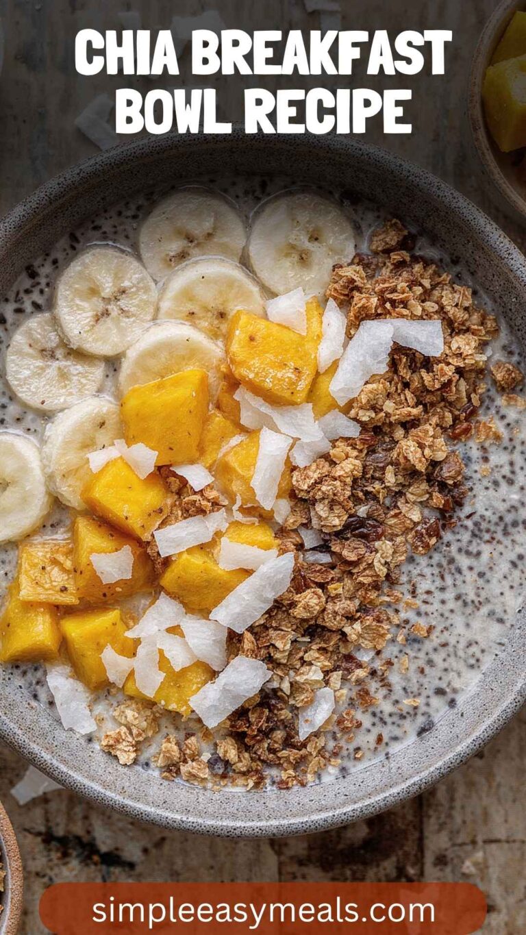 Chia Breakfast Bowl Recipe – Simple Easy Meals