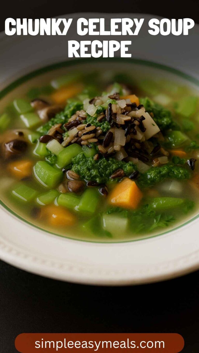Chunky Celery Soup Recipe – Simple Easy Meals