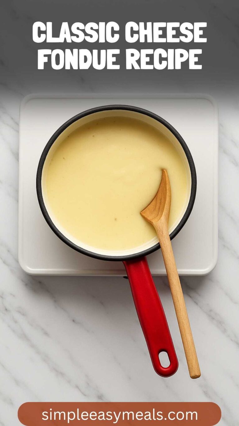 Classic Cheese Fondue Recipe – Simple Easy Meals