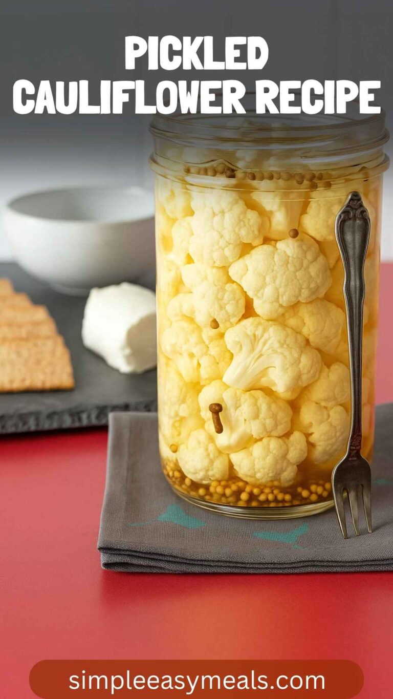 Pickled Cauliflower Recipe – Simple Easy Meals