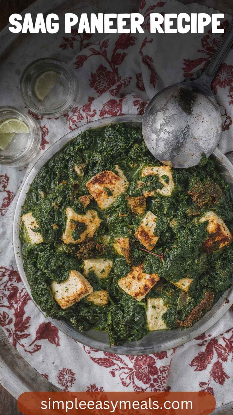 Saag Paneer Recipe – Simple Easy Meals
