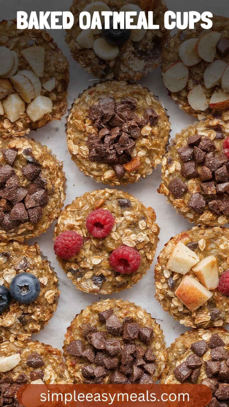 Baked Oatmeal Cups – Simple Easy Meals