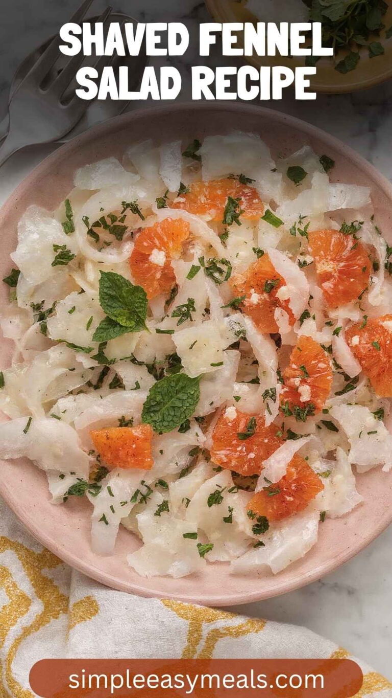 Shaved Fennel Salad Recipe - Simple Easy Meals