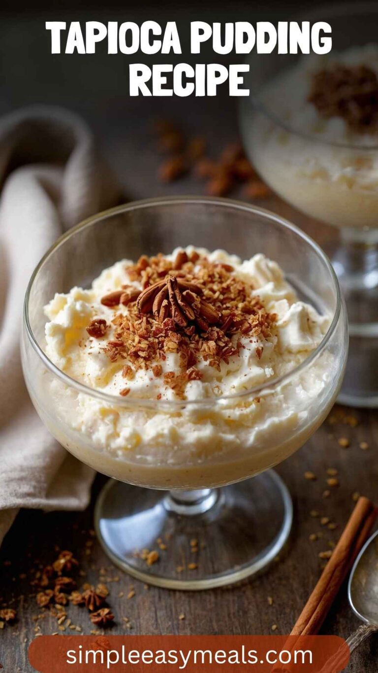 Tapioca Pudding Recipe – Simple Easy Meals
