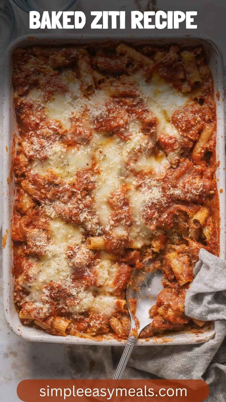 Baked Ziti Recipe – Simple Easy Meals