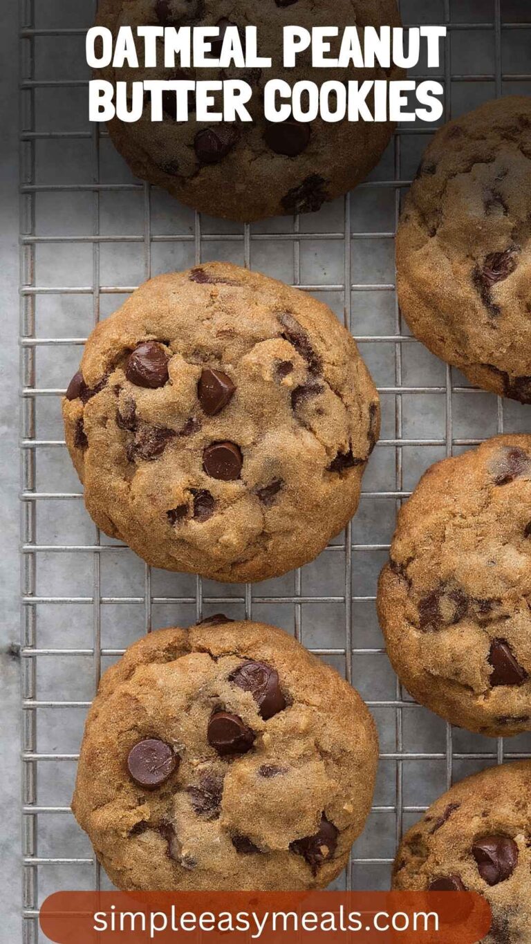 Oatmeal Peanut Butter Cookies – Simple Easy Meals