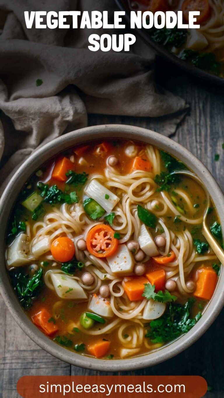 Vegetable Noodle Soup – Simple Easy Meals