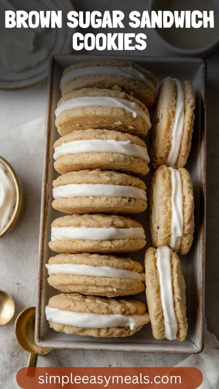 Brown Sugar Sandwich Cookies – Simple Easy Meals