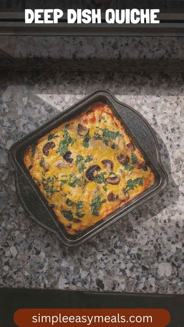 Deep Dish Quiche – Simple Easy Meals
