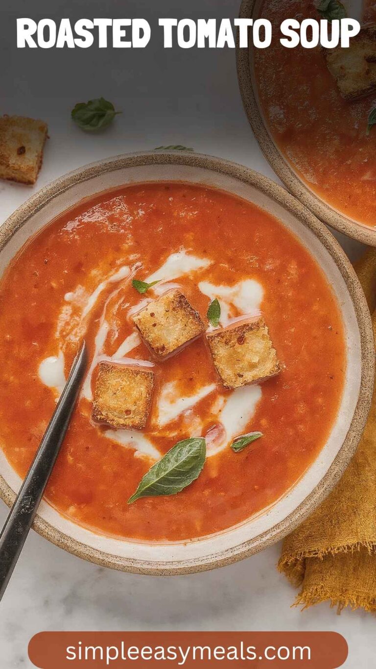 Roasted Tomato Soup – Simple Easy Meals