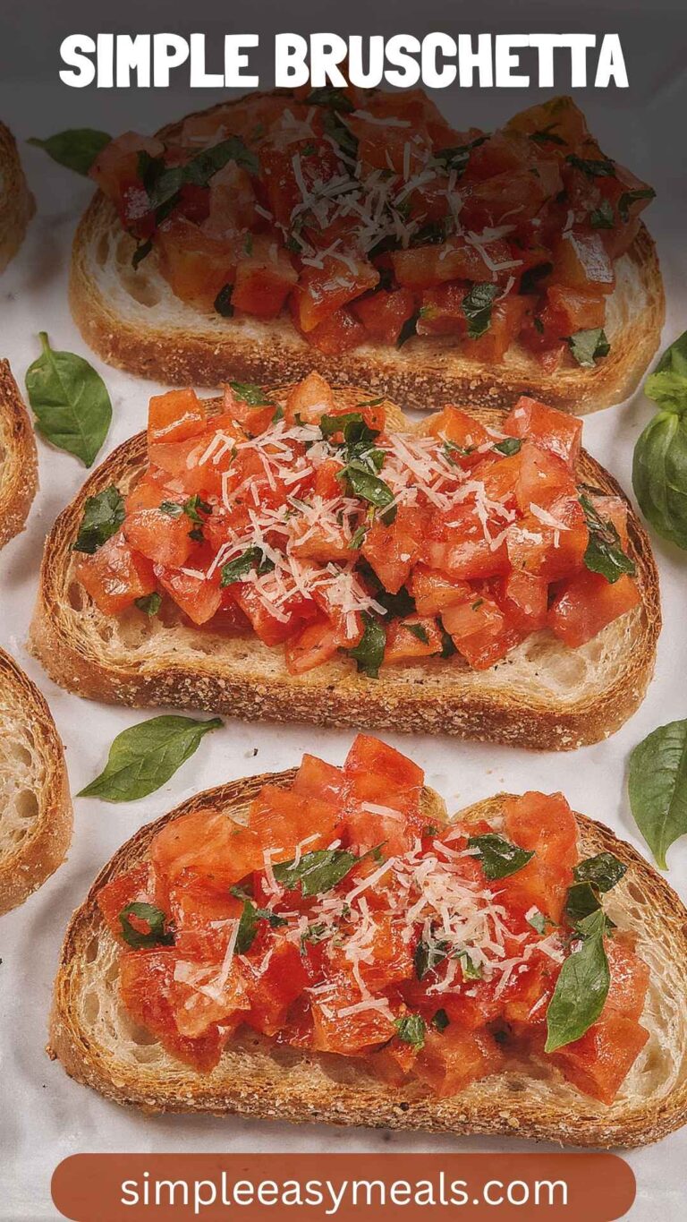 Simple Bruschetta – Simple Easy Meals