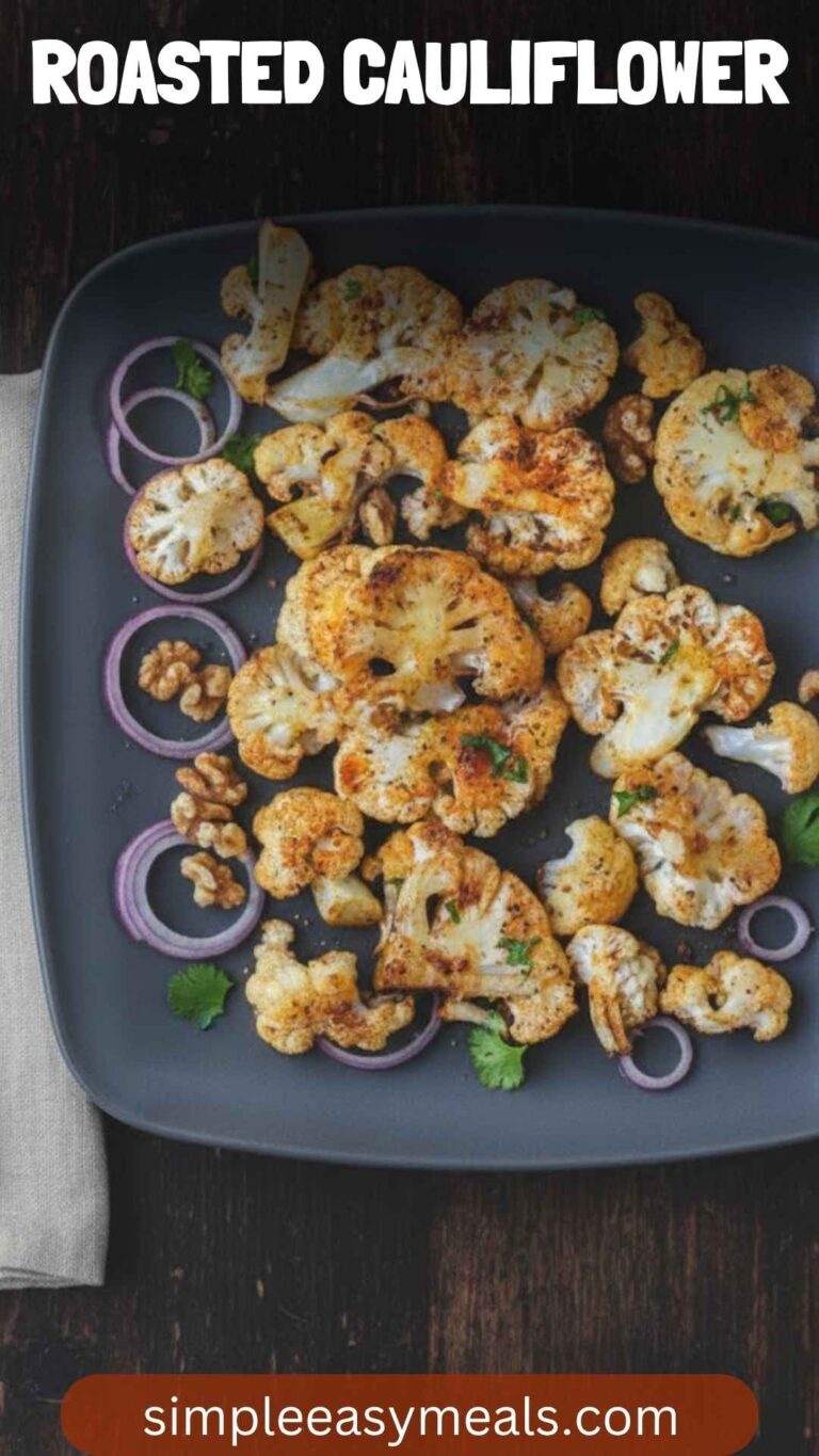 Roasted Cauliflower – Simple Easy Meals