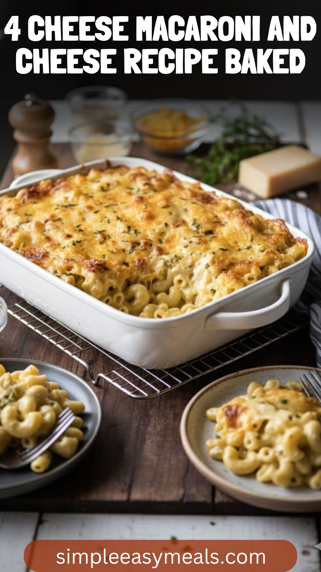 4 cheese macaroni and cheese recipe baked