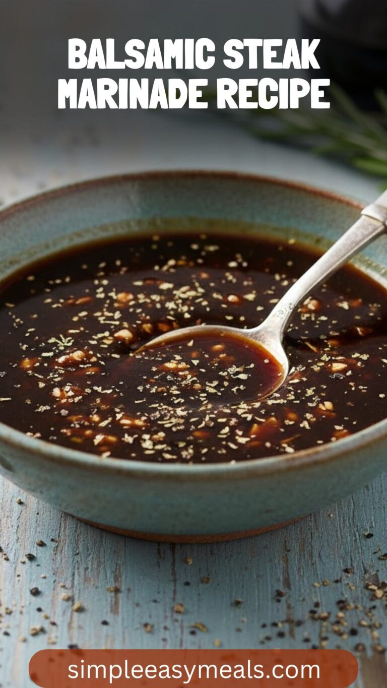 Balsamic Steak Marinade Recipe – Simple Easy Meals