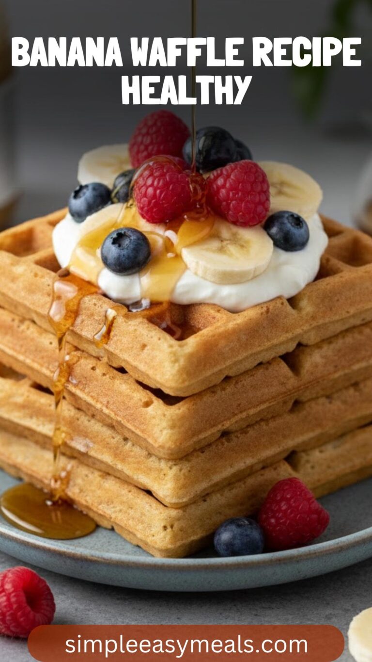 Banana Waffle Recipe Healthy – Simple Easy Meals