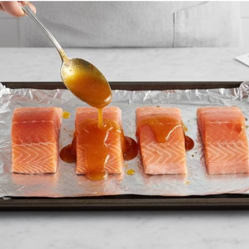 Step 4: Arrange the Salmon