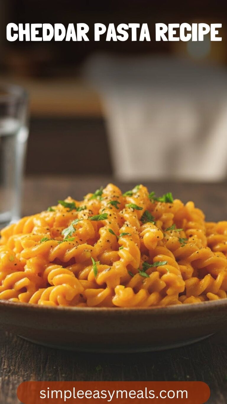 Cheddar Pasta Recipe – Simple Easy Meals