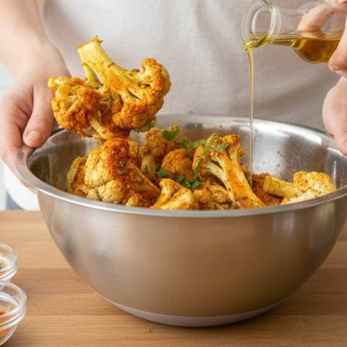 Step 2: Prepare the Cauliflower Step 2: Prepare the Cauliflower