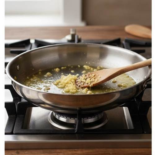 Step 1: Sauté the Garlic