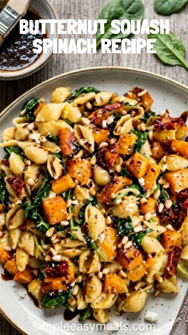 Butternut Squash Spinach Recipe – Simple Easy Meals