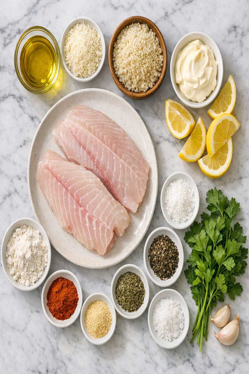 Air Fryer Grouper Recipe ingredients