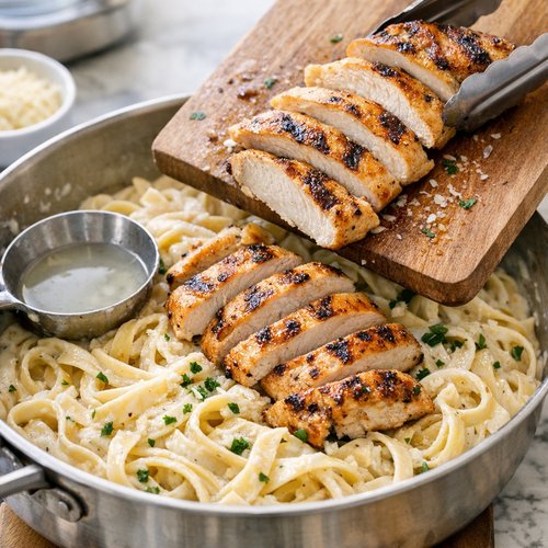 Step 6: Slice Your Grilled Chicken and Combine Everything