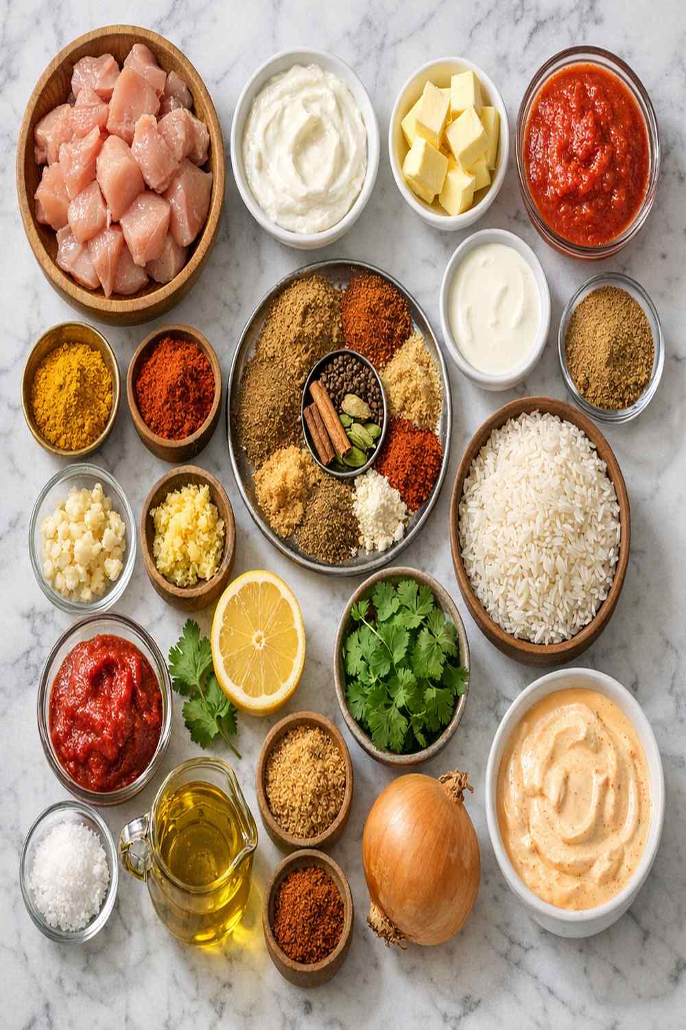 Butter Chicken Curry Recipe ingredients