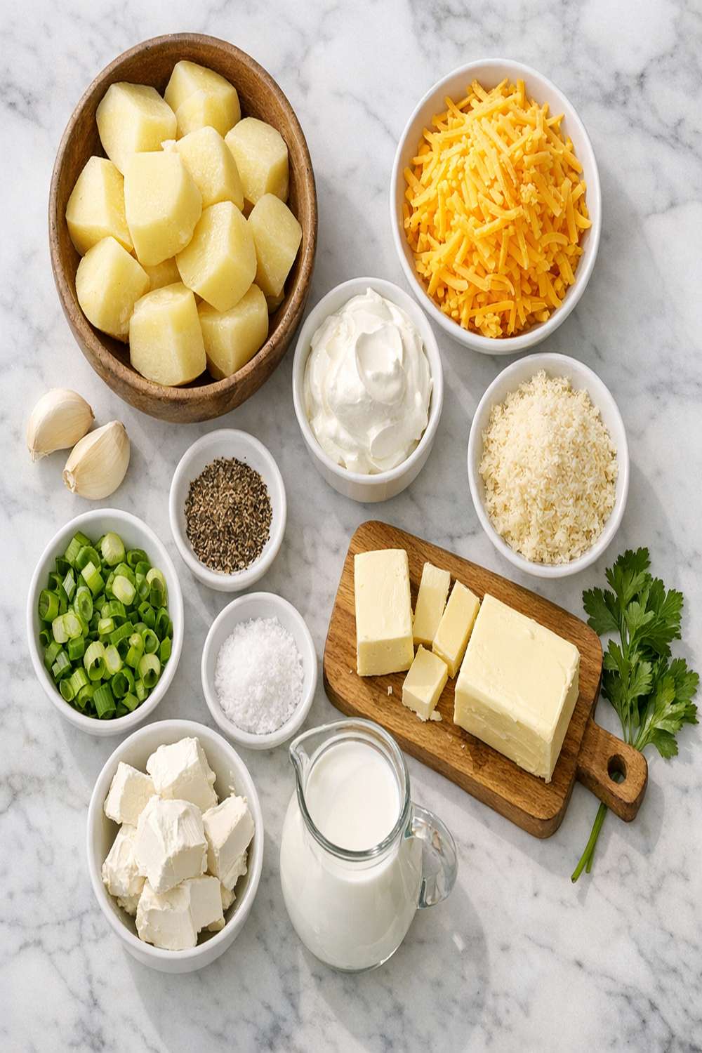 Cheesy Mashed Potato Recipe ingredients