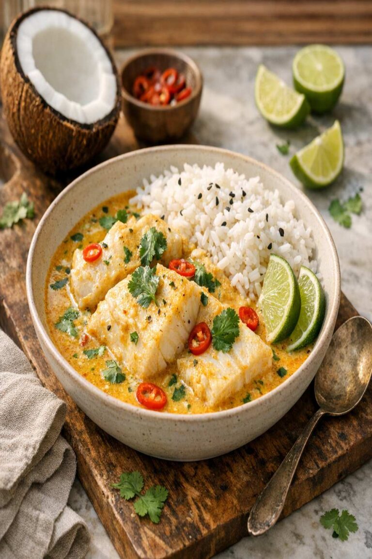 Coconut Lime Fish Curry Recipe