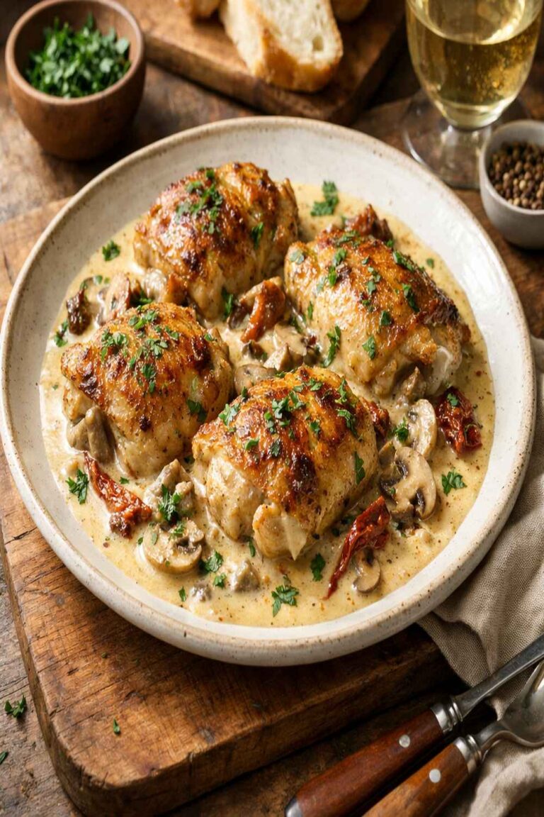 Creamy Chicken Thigh Recipe